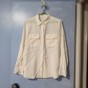 NWT COS Ecru Pocket Utility Shirt 8